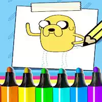 adventure_time_how_to_draw_jake ហ្គេម