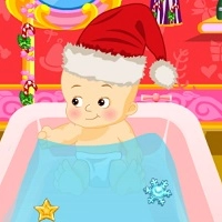 elsa_bathing_baby_santa Spellen