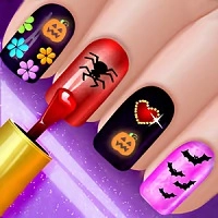 Unhas Glow de Halloween