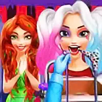 Harley Quinn Dentist Dhe Make Up pamje nga ekrani i lojës