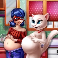 lady_and_kitty_pregnant_bffs Spil