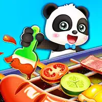 Micii Panda Gătirea Mâncării