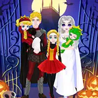 Halloweenský Rodinný Kostým Princezny