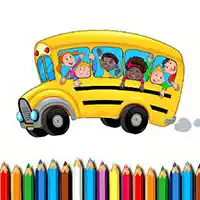 Libro Para Colorear De Autobús Escolar