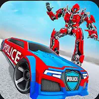 us_police_car_real_robot_transform ألعاب
