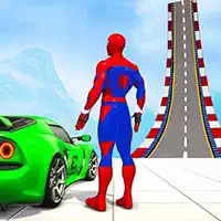 zigzag_car_spiderman_racer_-3d રમતો
