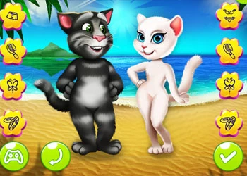 安吉拉和汤姆海滩度假 游戏截图