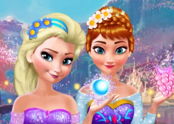 Cambio De Imagen De Anna Y Elsa captura de pantalla del juego