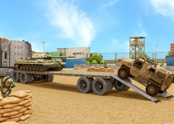 شاحنة نقل الآلات العسكرية لقطة شاشة اللعبة