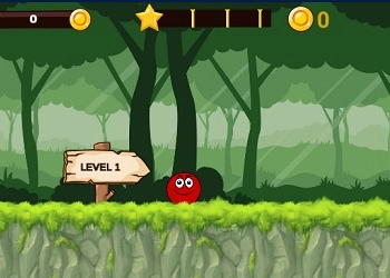 Hrdina kuličkového dobrodružství: Červená odskakující kulička snímek obrazovky hry