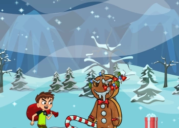 Бен 10 Рождественский Забег скриншот игры