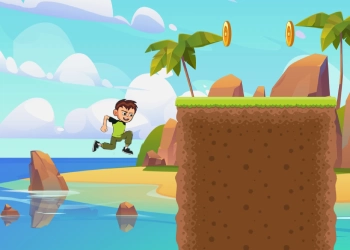 Ben 10 Island Run játék képernyőképe