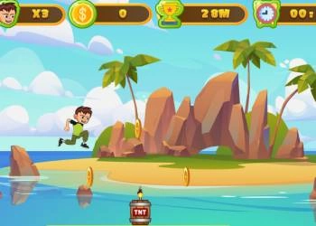 Ben 10 : Courir Autour De L'île capture d'écran du jeu