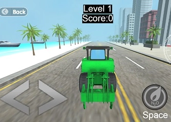 Bulldozer Crash Race schermafbeelding van het spel