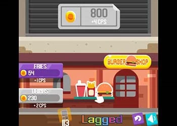 Burger Clicker mängu ekraanipilt