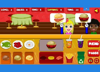 Бургер Сега екранна снимка на играта