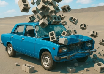 Autocrash-Test: Verlassene Stadt Spiel-Screenshot