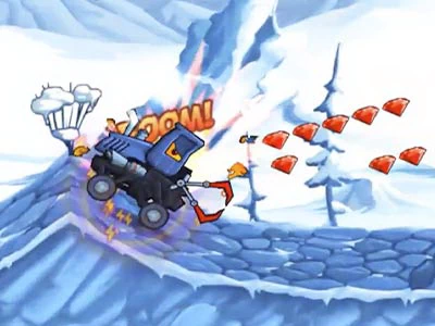 Car Eats Car: Winter Adventure játék képernyőképe