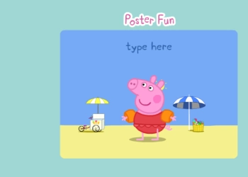 ສ້າງບັດທີ່ມີ Peppa Pig ພາບຫນ້າຈໍເກມ
