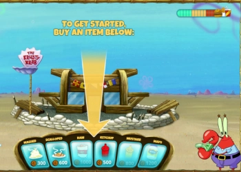 Υπερασπίσου Το Krusty Krab στιγμιότυπο οθόνης παιχνιδιού
