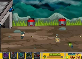 Obroń Swoją Bazę Przed Zombie zrzut ekranu gry
