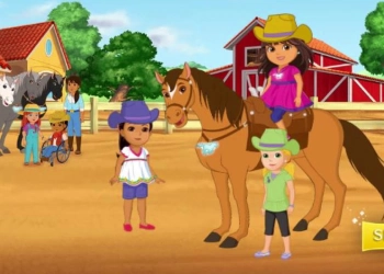 ドーラとなかまたち 迷える馬の伝説 ゲームのスクリーンショット