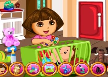 Dora Baby Caring Slacking екранна снимка на играта