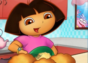 Dora Yummy Cupcake snímek obrazovky hry