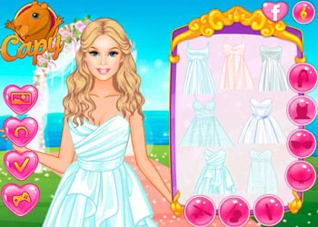 Klæd Din Barbie På Til Et Bryllup skærmbillede af spillet