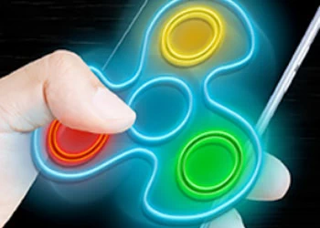 Fidget Spinner Neon Glow скрыншот гульні