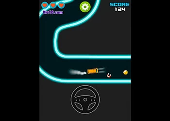 Finger Driver Neon schermafbeelding van het spel