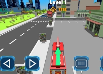 Feuerwehrauto-Rettungsfahrt Spiel-Screenshot