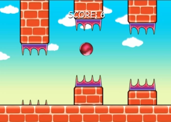 Flappy Red Ball snímek obrazovky hry