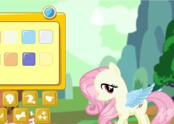 Fluttershy Pony Aankleden schermafbeelding van het spel