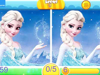 Külmutatud Erinevused mängu ekraanipilt