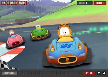 Neumáticos De Coche Ocultos De Garfield captura de pantalla del juego