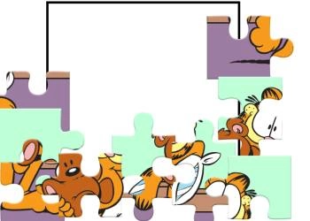 Garfieldi Pusle mängu ekraanipilt