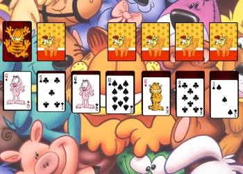 Garfield Patience schermafbeelding van het spel