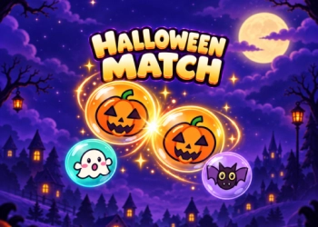 Halloweenske parovani snímek obrazovky hry
