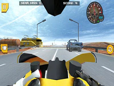 Highway Rider Motorcykel Racer 3D skærmbillede af spillet