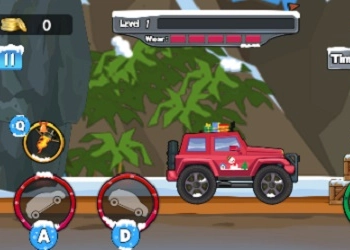 Hill Climb Racing: Kersttrucktransformatie schermafbeelding van het spel