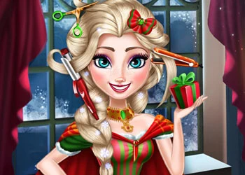 Nữ Hoàng Băng Giá: Cắt Tóc Giáng Sinh Thực Sự ảnh chụp màn hình trò chơi