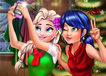 Lepatriinu Ja Elsa Jõuluselfi mängu ekraanipilt