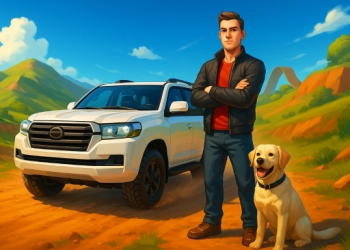 Řidič Offroad Land Cruiser snímek obrazovky hry