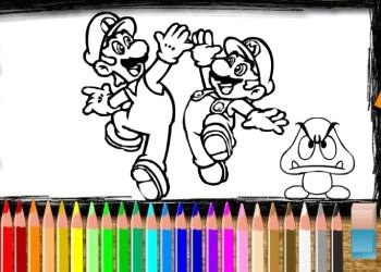 Mario: Χρωματισμός στιγμιότυπο οθόνης παιχνιδιού