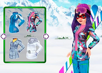 Maska Lady Ski Time snímek obrazovky hry
