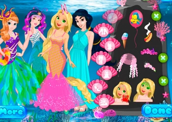 Princesas Sirenas captura de pantalla del juego