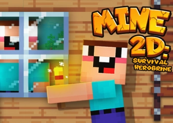 Mine 2D Survival Herobrine játék képernyőképe