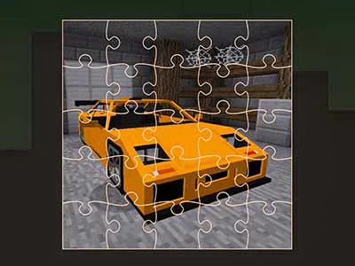 Minecraft Cars Jigsaw játék képernyőképe