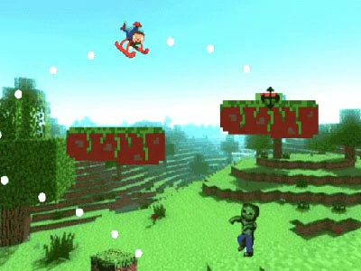 Minecraft Helicopter Adventure game screenshot